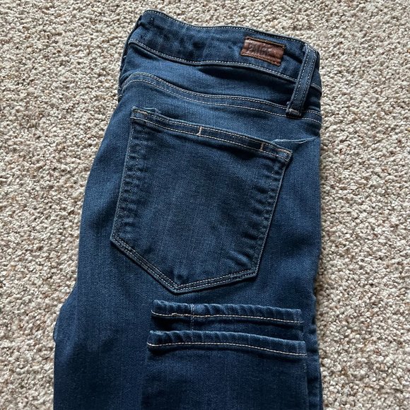 PAIGE 29 Dark Wash Verdugo Ankle Jeans - Picture 1 of 7